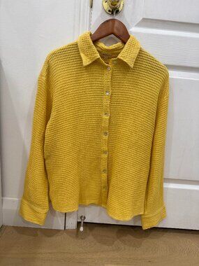 DONNI Waffle Button Down